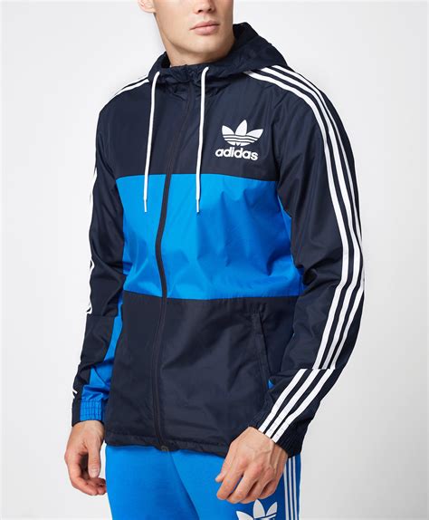 windbreaker jacke blau weiß adidas clfn wb bk5938|ADIDAS Men's CLFN Windbreaker BK5939 .